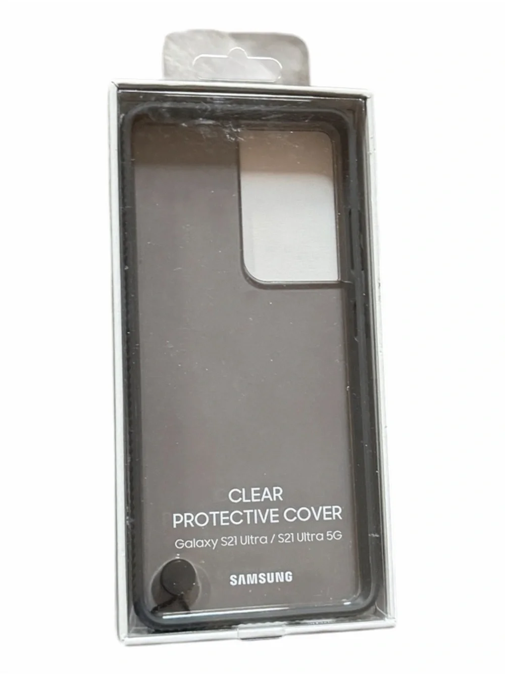 Samsung Clear Protective Cover Case for Galaxy S21 Ultra - Smoke Clear